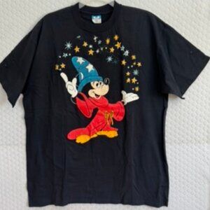 Vintage 90s Disney  Mickey Mouse Sorcerer's Apprentice  T-Shirt Size XL EUC